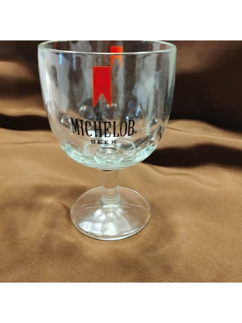 𝅺Vintage Michelob Beer Thumbprint Goblet